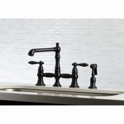 Kingston Brass English Country Kitchen Faucet with Side Sprayer