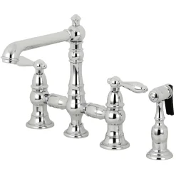 Kingston Brass English Country Kitchen Faucet with Side Sprayer