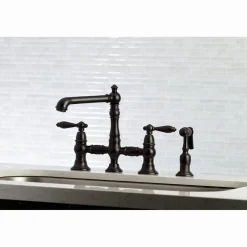 Kingston Brass English Country Kitchen Faucet with Side Sprayer