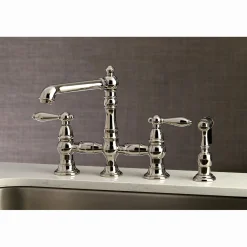 Kingston Brass English Country Kitchen Faucet with Side Sprayer