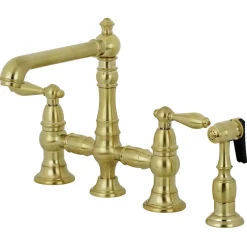 Kingston Brass English Country Kitchen Faucet with Side Sprayer