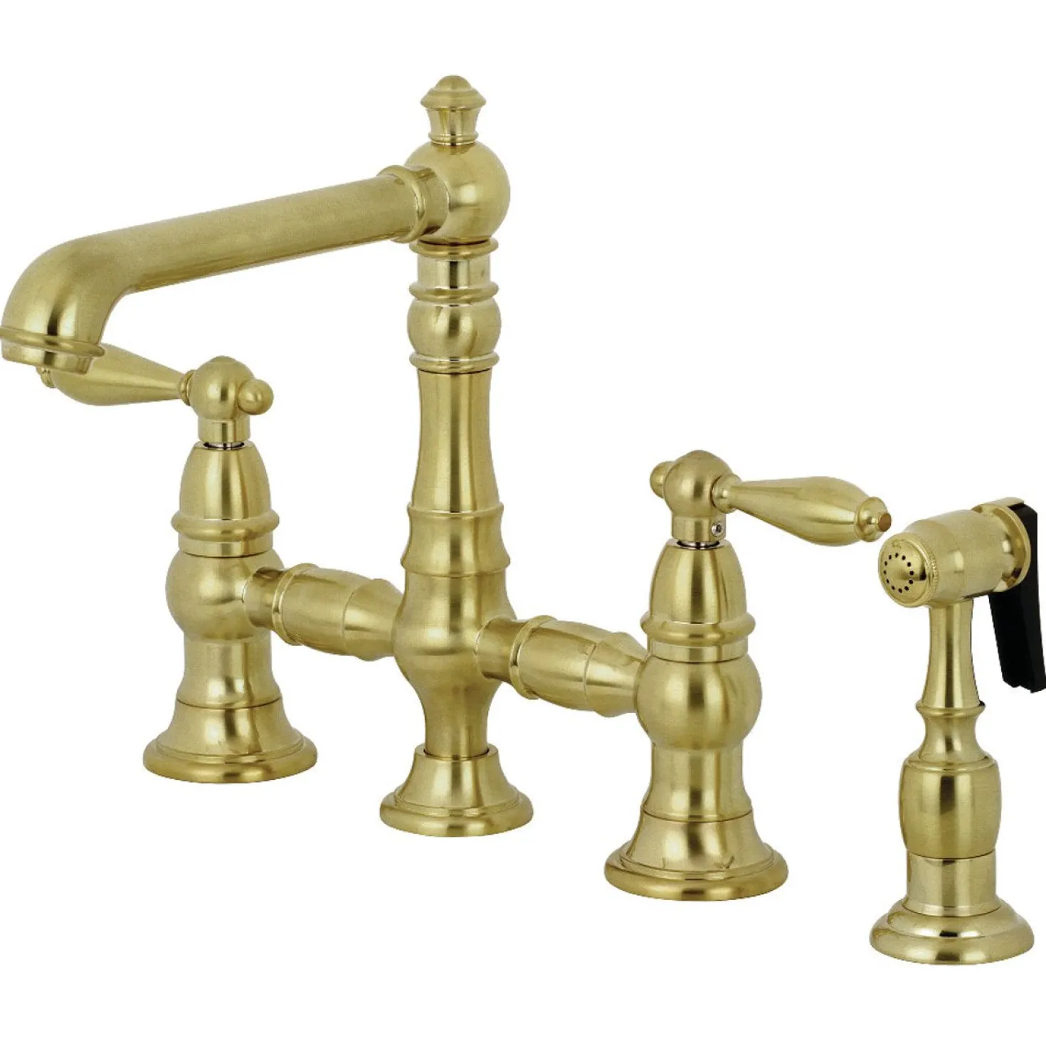 Kingston Brass English Country Kitchen Faucet with Side Sprayer