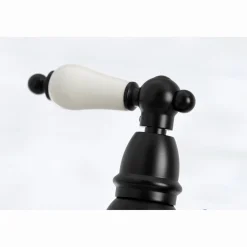 Kingston Brass English Country 4-Hole 8" Bridge Kitchen Faucet with Sprayer