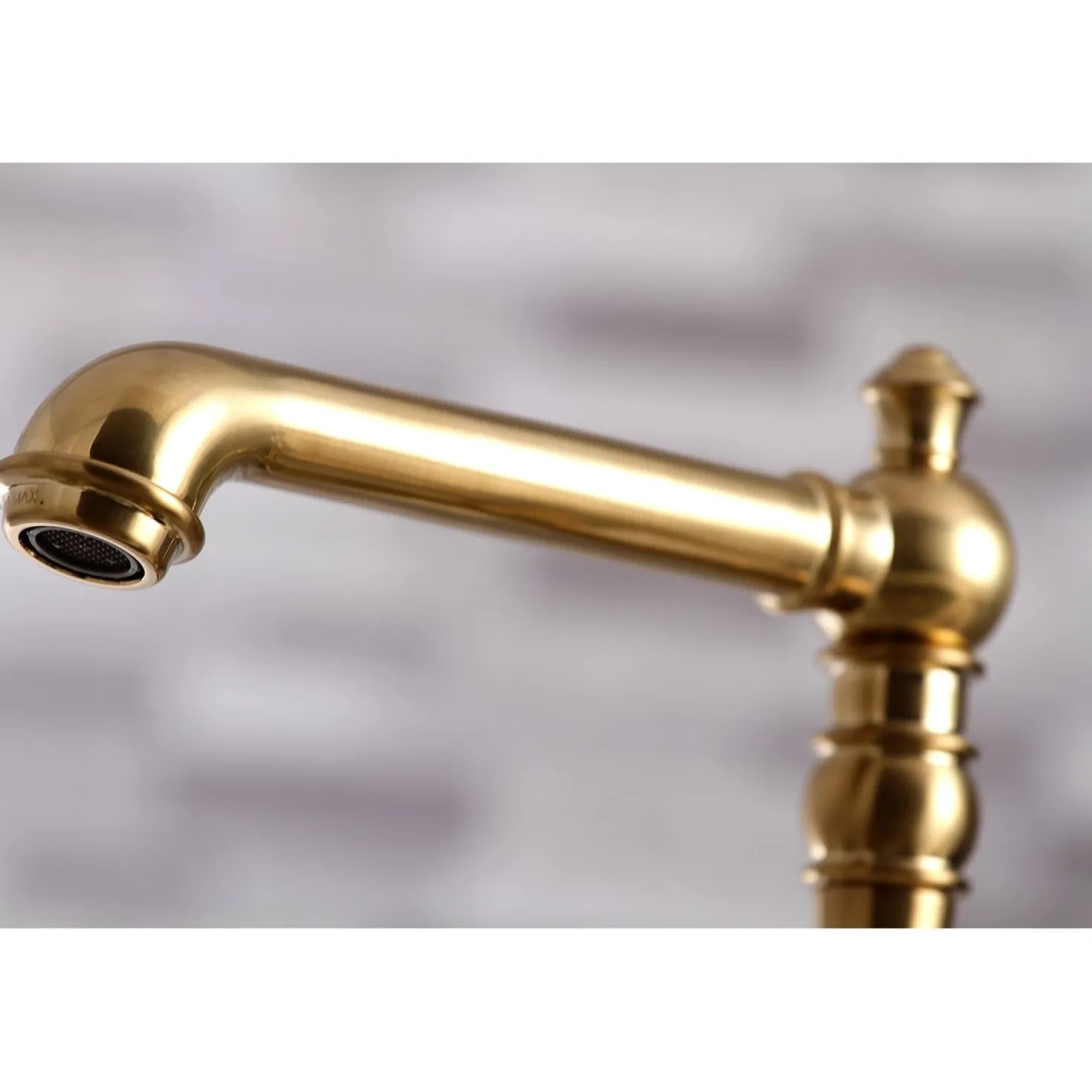 Kingston Brass English Country 8" Bridge 4-Hole Kitchen Faucet with Sprayer