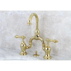 Kingston Brass English Country 3-Hole Bathroom Bridge Faucet