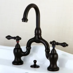 Kingston Brass English Country 3-Hole Bathroom Bridge Faucet