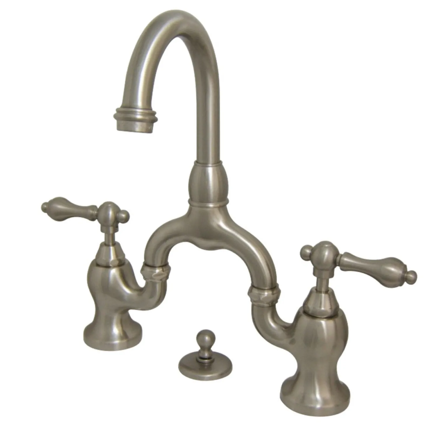 Kingston Brass English Country 3-Hole Bathroom Bridge Faucet