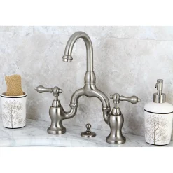 Kingston Brass English Country 3-Hole Bathroom Bridge Faucet