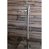 Kingston Brass English Country Single-Handle Freestanding Roman Tub Filler with Hand Shower