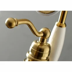 Kingston Brass English Country Single-Handle Freestanding Roman Tub Filler with Hand Shower