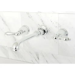 Kingston Brass English Country Wall Mount Bathroom Faucet