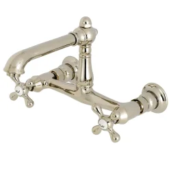 Kingston Brass English Country 8-Inch Center Wall Mount Bathroom Faucet