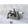 Kingston Brass English Country 4" Centerset Lavatory Faucet with Heritage Spout and Porcelain Lever Handle