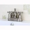 Kingston Brass English Country Classic 4" Centerset Lavatory Faucet with Heritage Spout and Metal Cross Handle
