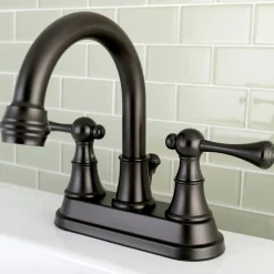 Kingston Brass English Country 4-Inch Centerset Bathroom Faucet