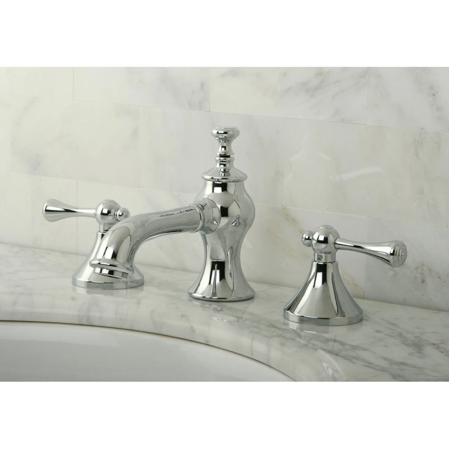 Kingston Brass English Country 8-Inch Widespread Bathroom Faucet