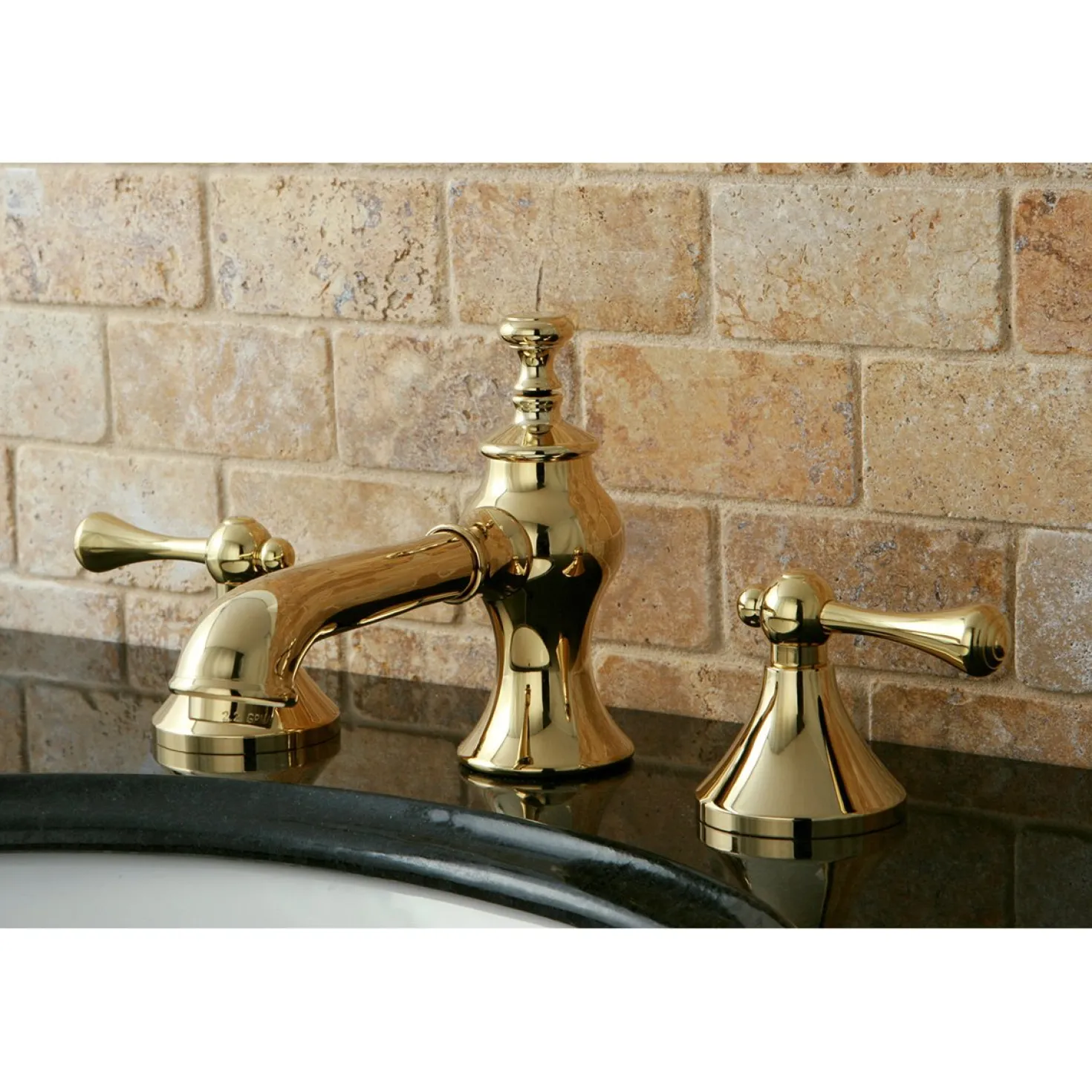 Kingston Brass English Country 8-Inch Widespread Bathroom Faucet