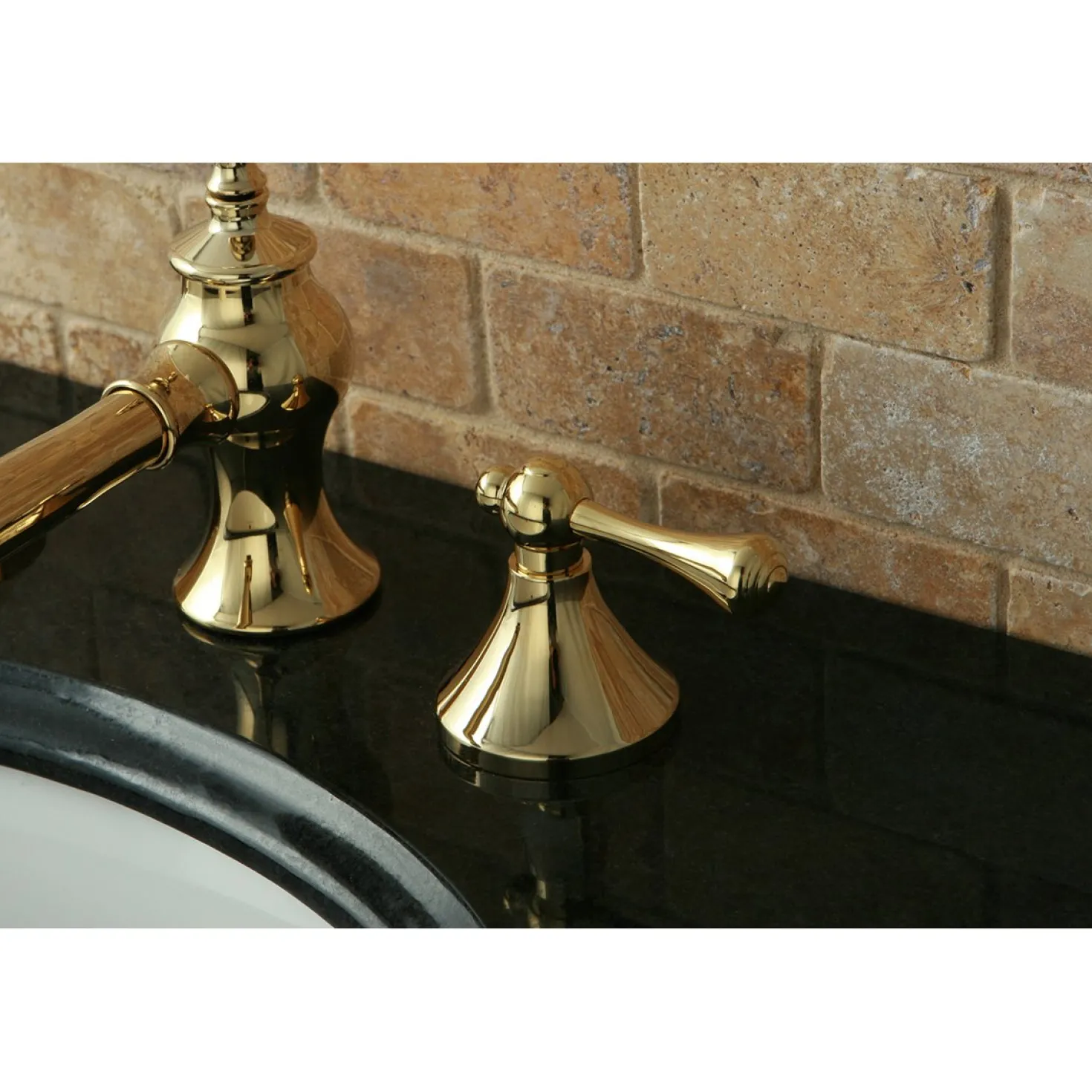 Kingston Brass English Country 8-Inch Widespread Bathroom Faucet