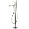 Kingston Brass English Country Single Handle Freestanding Roman Tub Filler with Hand Shower