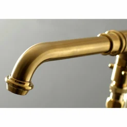 Kingston Brass English Country Single Handle Freestanding Roman Tub Filler with Hand Shower