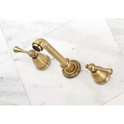 Kingston Brass English Country Wall Mount 8-Inch Center Roman Tub Filler