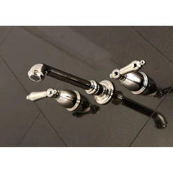 Kingston Brass English Country 8-Inch Center Wall Mount Roman Tub Filler