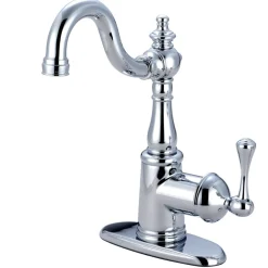 Kingston Brass English Vintage Fauceture Single-Handle 4-Inch Centerset Bathroom Faucet