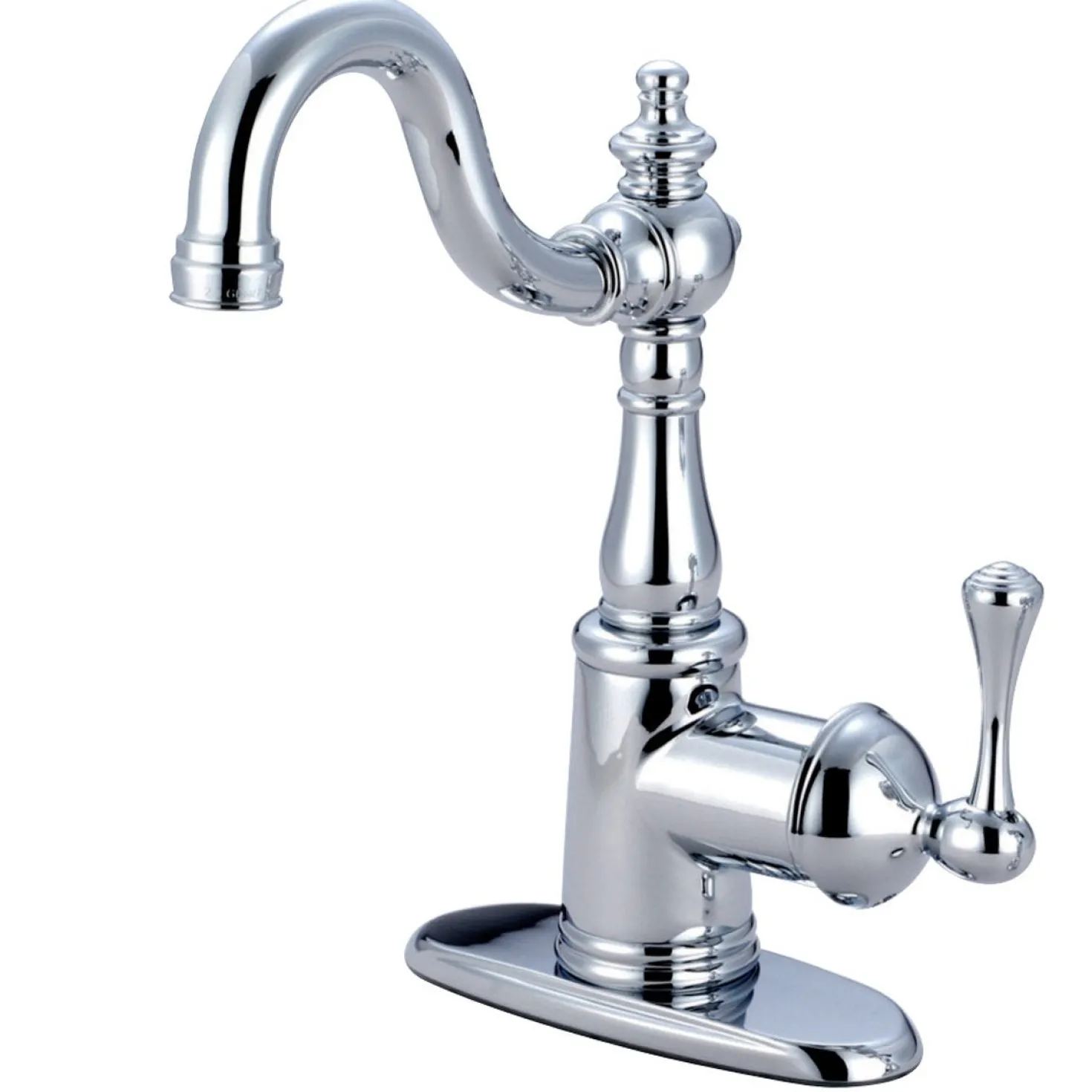 Kingston Brass English Vintage Fauceture Single-Handle 4-Inch Centerset Bathroom Faucet