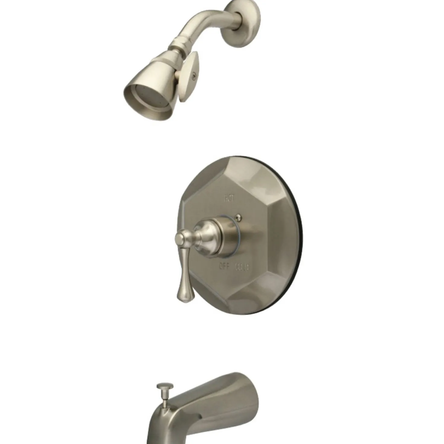 Kingston Brass English Vintage Wall Mount Tub with Shower Faucet