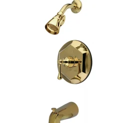 Kingston Brass English Vintage Wall Mount Tub with Shower Faucet