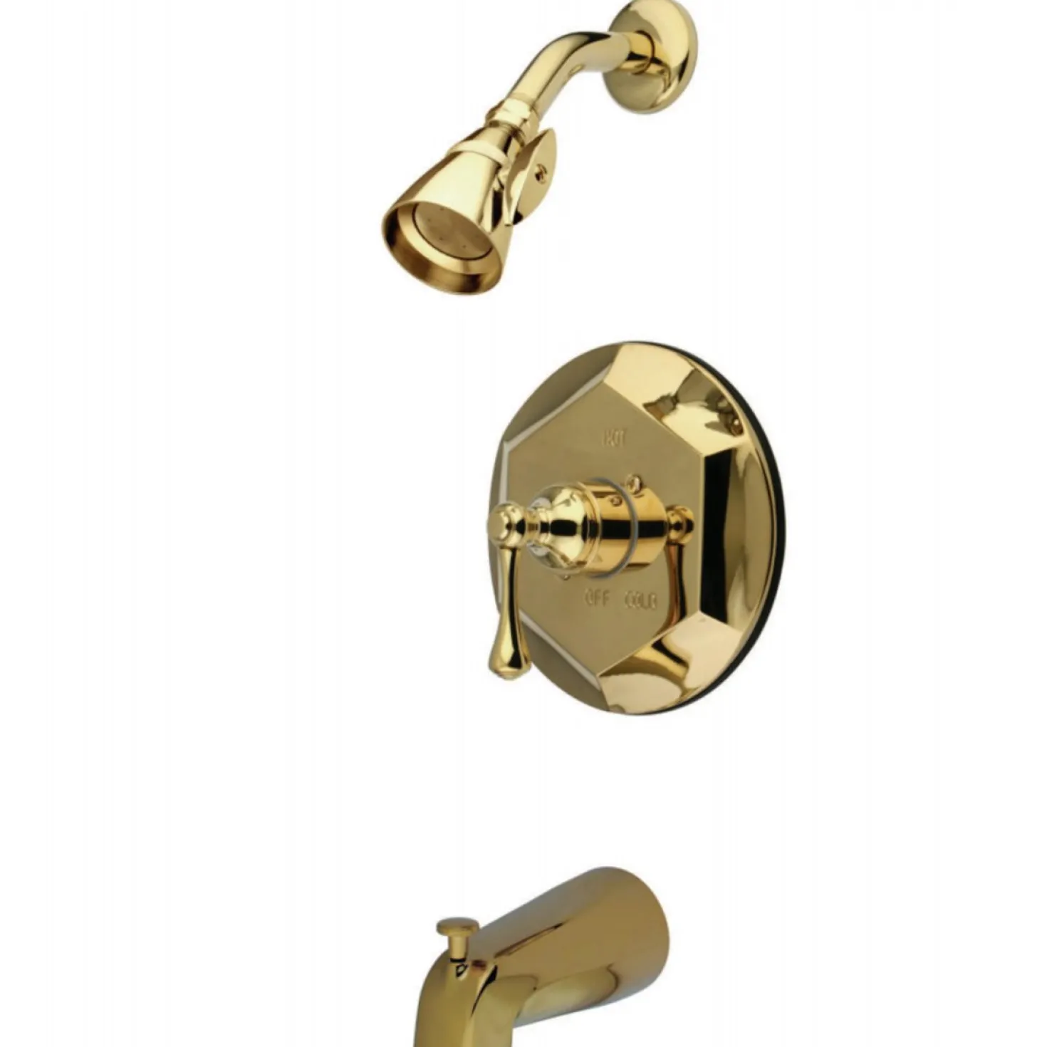 Kingston Brass English Vintage Wall Mount Tub with Shower Faucet