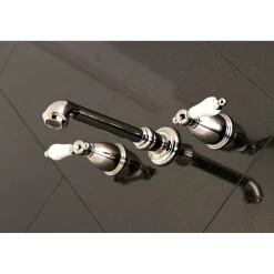 Kingston Brass English Vintage 2-Handle Wall Mount Roman Tub Faucet