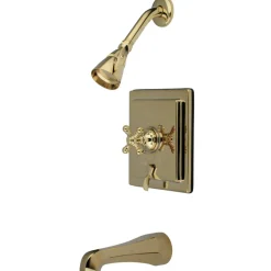 Kingston Brass English Vintage Tub and Shower Faucet with Diverter
