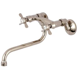 Kingston Brass Essex Adjustable Center Wall Mount Bathroom Faucet