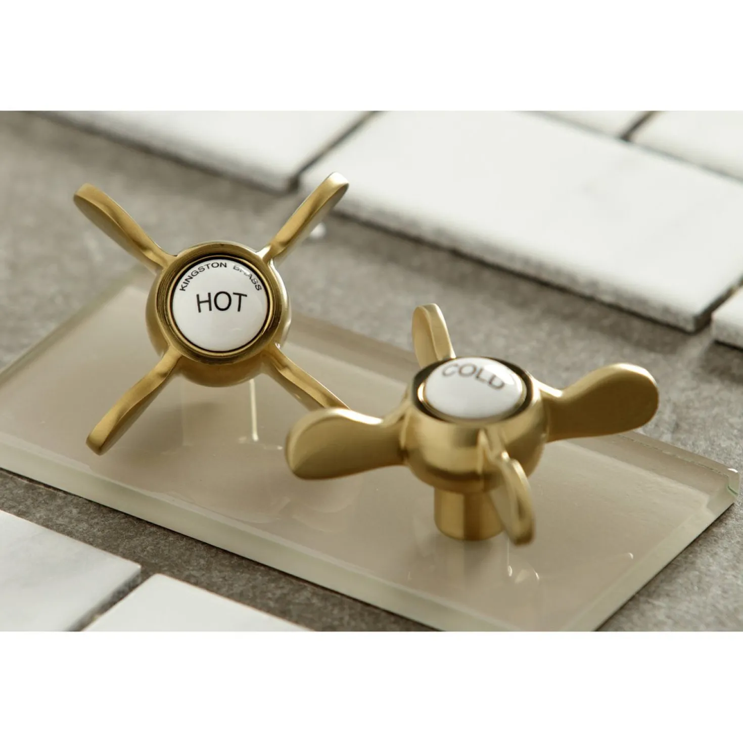 Kingston Brass Essex Adjustable Center Wall Mount Bathroom Faucet
