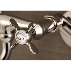 Kingston Brass Essex Adjustable Center Wall Mount Bathroom Faucet