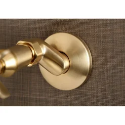 Kingston Brass Essex Adjustable Center Wall Mount Bathroom Faucet
