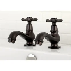 Kingston Brass Essex Basin Tap Faucet with Cross Handle