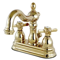 Kingston Brass Essex 4" Centerset Lavatory Faucet with Brass Pop-up