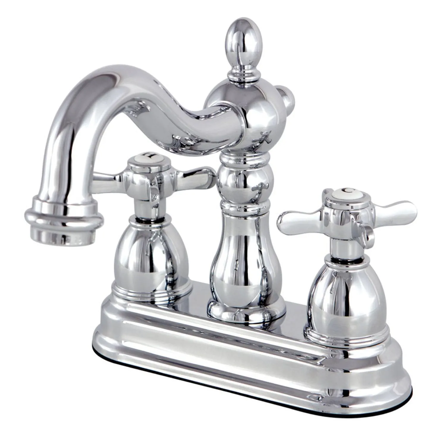 Kingston Brass Essex 4" Centerset Lavatory Faucet with Brass Pop-up