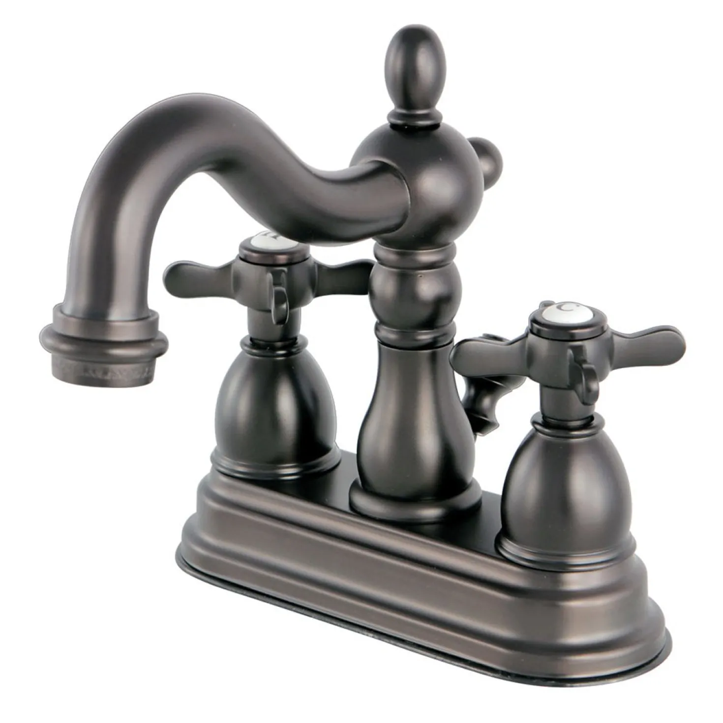 Kingston Brass Essex 4" Centerset Lavatory Faucet with Brass Pop-up
