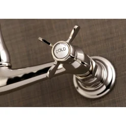 Kingston Brass Essex 8" Center Wall Mount Bathroom Faucet