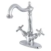 Kingston Brass Essex Classic 4" Centerset Lavatory Faucet with Brass Pop-up