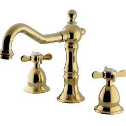 Kingston Brass Essex Classic Widespread Lavatory Faucet with Brass Pop-up