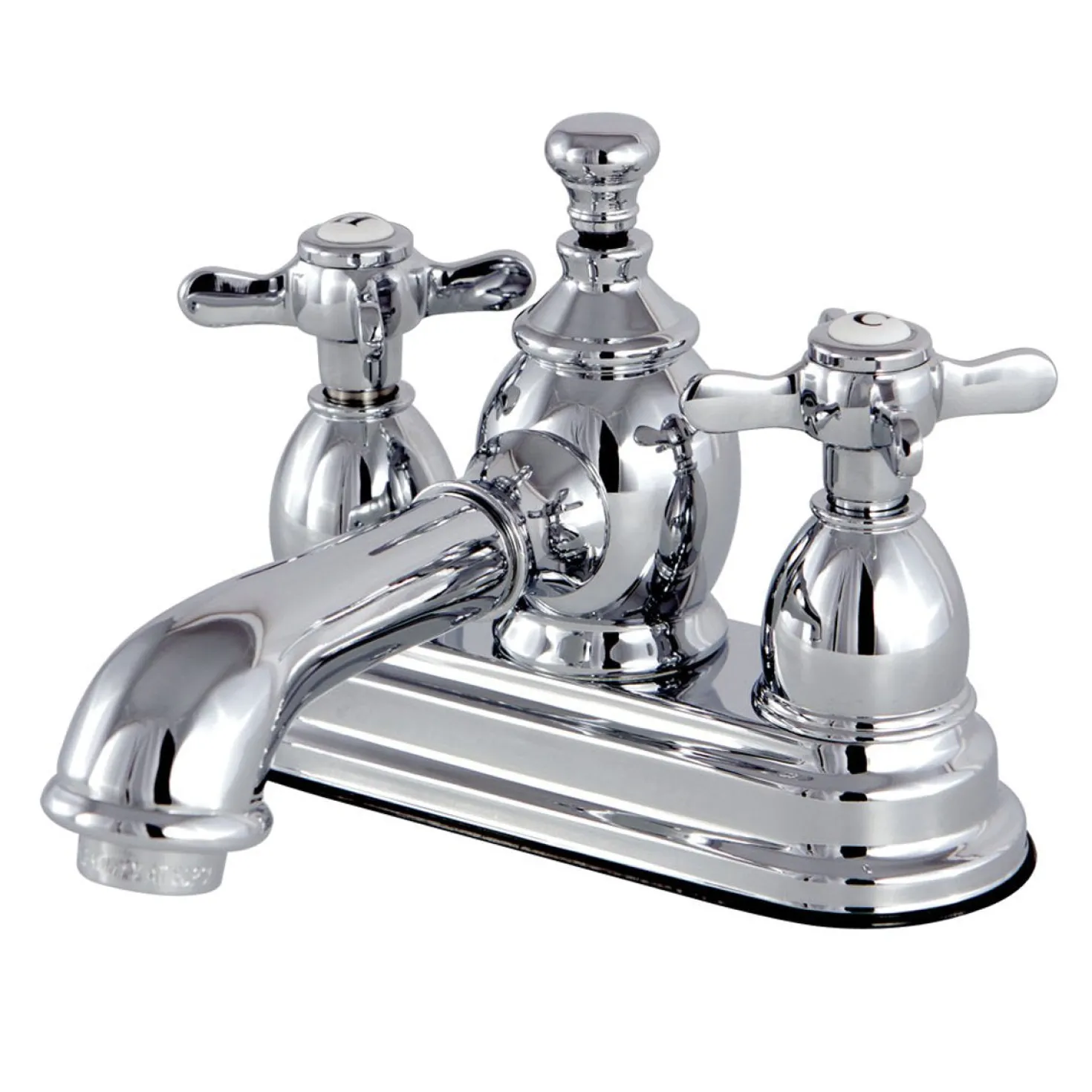 Kingston Brass Essex Deck Mount 4" Centerset Lavatory Faucet with Brass Pop-up