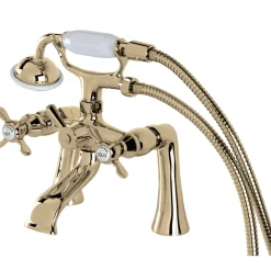 Kingston Brass Essex Deck Mount Clawfoot Tub Filler with Hand Shower