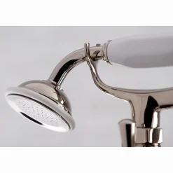 Kingston Brass Essex Deck Mount Clawfoot Tub Filler with Hand Shower