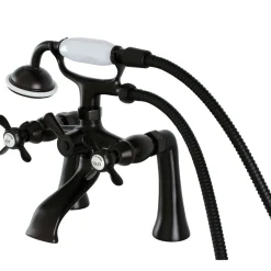 Kingston Brass Essex Deck Mount Clawfoot Tub Filler with Hand Shower