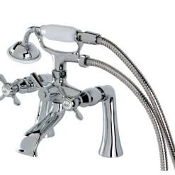 Kingston Brass Essex Deck Mount Clawfoot Tub Filler with Hand Shower
