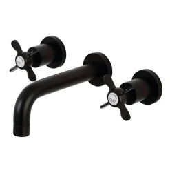 Kingston Brass Essex 2-Handle 8-Inch Wall Mount Bathroom Faucet
